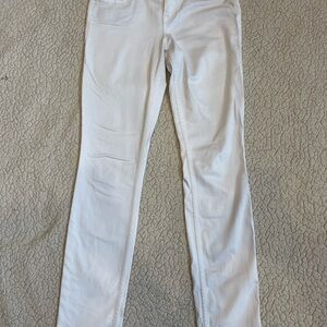 Level 99 White Lily Skinny Straight Jeans